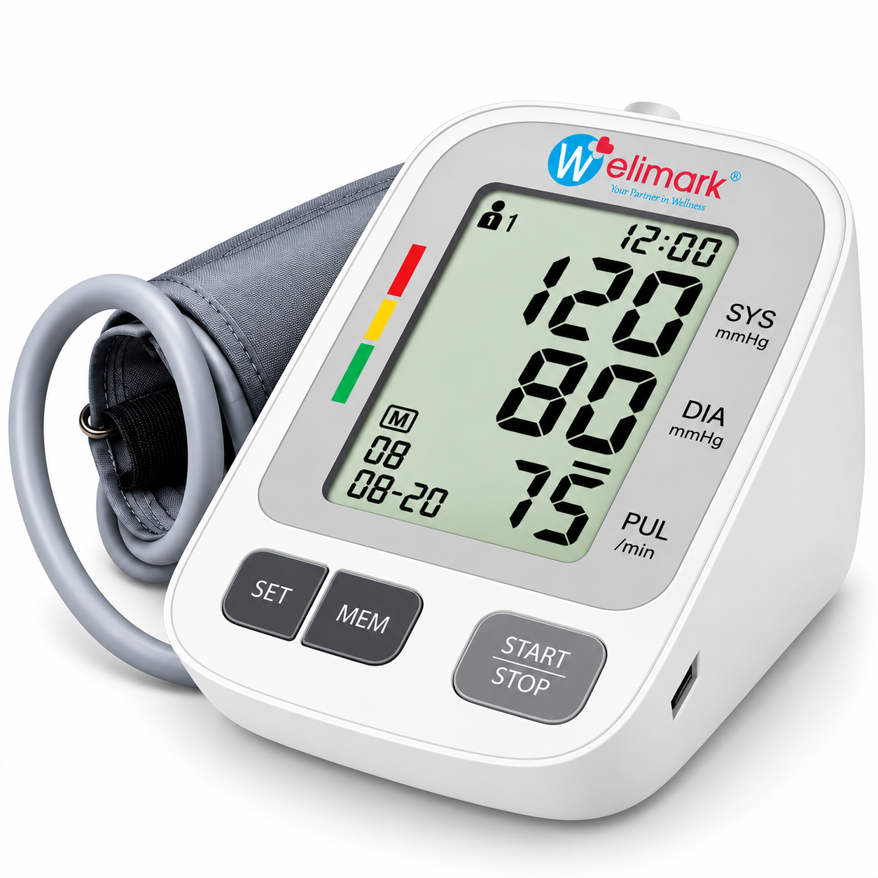 Welimark Arm-Type Blood Pressure Monitor MBP-09